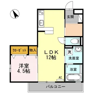 ローゼスポート港町 B棟【2階】の間取り
