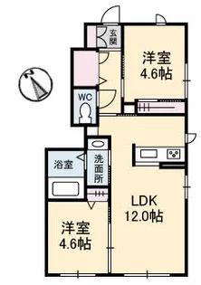 アプリコット Ⅲ【1階】の間取り