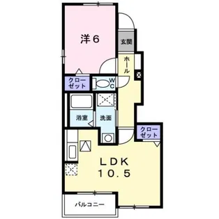 モーダ・パラッツォB【1階】の間取り