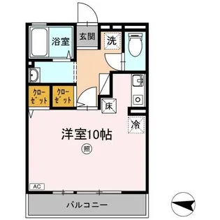 サウスウイングウエダ【1階】の間取り