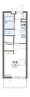 レオパレスレクエルド大町Ⅲ【2階】の間取り