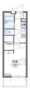 レオパレスレクエルド大町Ⅲ【2階】の間取り