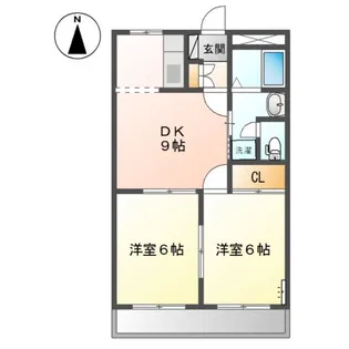 パープルメゾン壱番館【1階】の間取り
