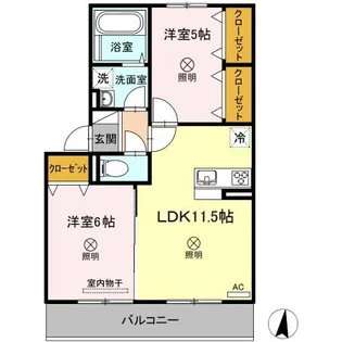 メゾンOTC【2階】の間取り