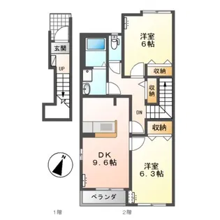 カシータ殿畑【2階】の間取り