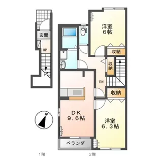 カシータ殿畑【2階】の間取り
