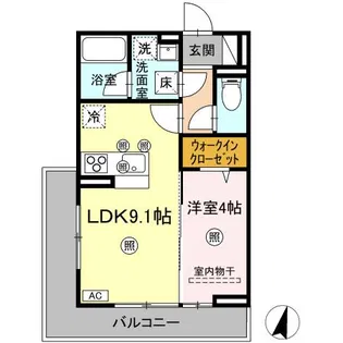 デパール【1階】の間取り