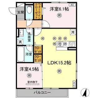 デパール【2階】の間取り