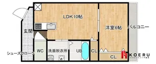 セゾーラ【3階】の間取り