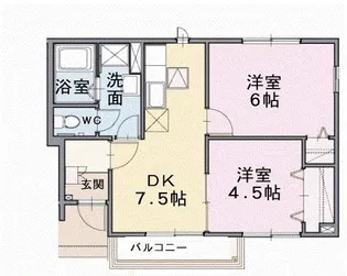 サン・ハロー D【1階】の間取り
