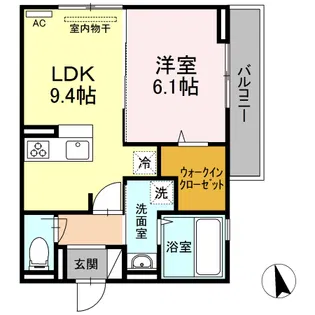 ラ・ナチュール曙【2階】の間取り