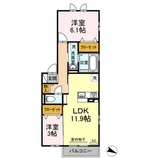 グレイシア【2階】の間取り