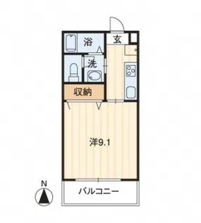 フィネスエトワール【2階】の間取り