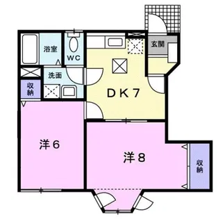 サンホームしげしろ【1階】の間取り