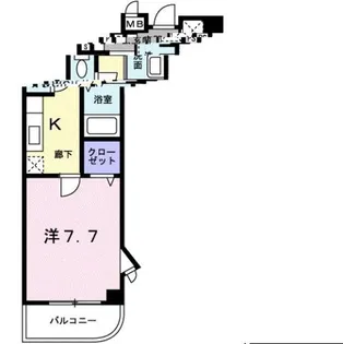 エスティガーデン【2階】の間取り