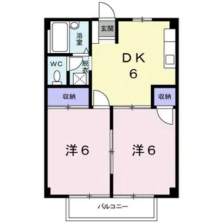 シティハイツ白石【2階】の間取り