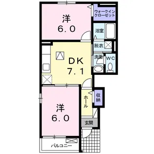 ラフテル【1階】の間取り
