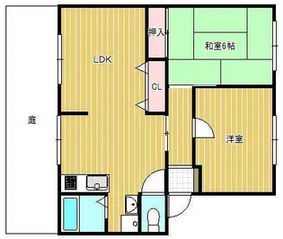 グリーンヒルズ九重田C棟【1階】の間取り