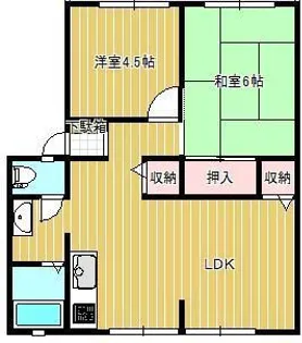 サンライフ三条C棟【2階】の間取り