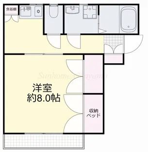 庭瀬メゾンC【202号室】の間取り