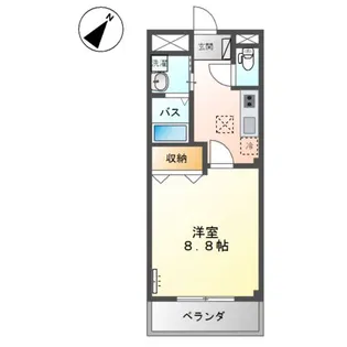 グランツ・ハヤシ【1階】の間取り