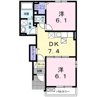 サンヒルズM Ⅱ【1階】の間取り