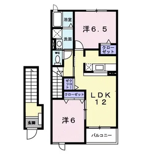 メゾン アクティブ A【2階】の間取り