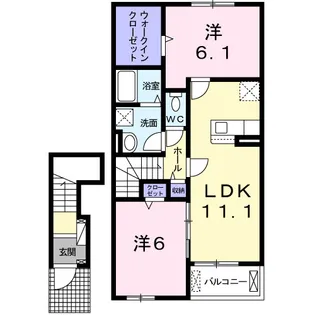 エトワール・ノエル【2階】の間取り