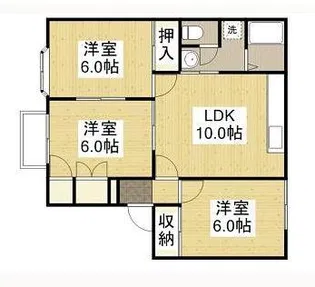 バードランド南蔵王 B【2階】の間取り