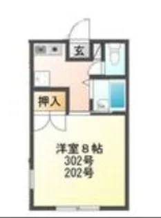 バグースJ【202号室】の間取り