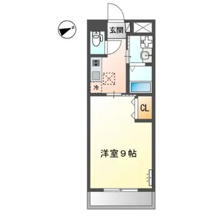 サンパレス東山崎【1階】の間取り