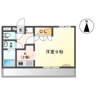ブリーズ・ガーデン【2階】の間取り
