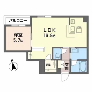 ディアマント番町【1階】の間取り