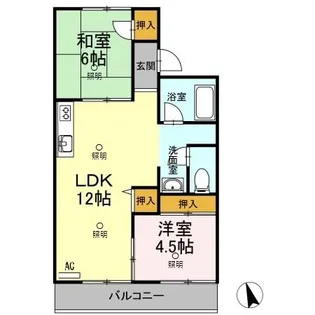 グリーンハイツ神田 A棟【202号室】の間取り