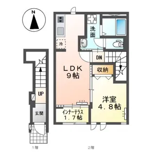 アリビオⅡ【2階】の間取り