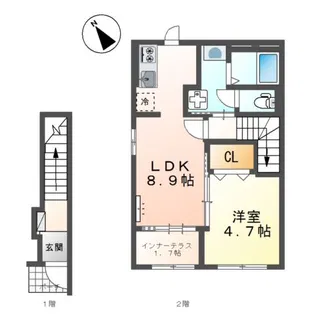 (仮)スターテラスⅡ東川口町【2階】の間取り