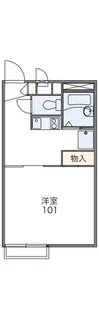 レオパレスブルースカイⅠ【2階】の間取り
