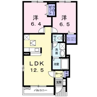 リープライツ元山 C【1階】の間取り