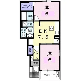 ブローテ高松【1階】の間取り