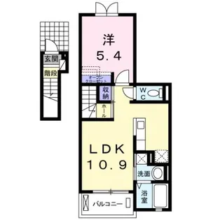 メゾン パティオス B【2階】の間取り