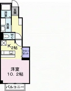 来夢1番館 B【1階】の間取り