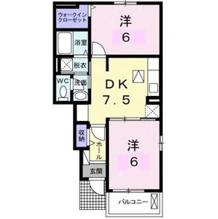 ブローテ高松【1階】の間取り