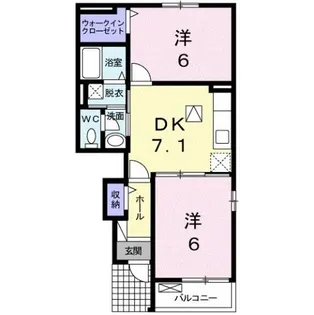 エアリーフィールドからたち【1階】の間取り