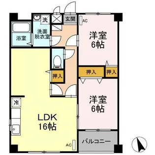 ビューティリメイン A棟【1階】の間取り