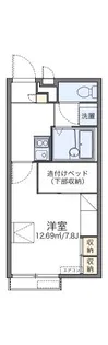 レオパレスパル北方Ⅲ【205号室】の間取り