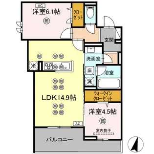 D-residence Amitie(アミティエ)【1階】の間取り
