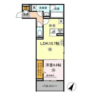 D-residence Amitie【201号室】の間取り