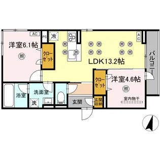 D-residence Amitie(アミティエ)【2階】の間取り