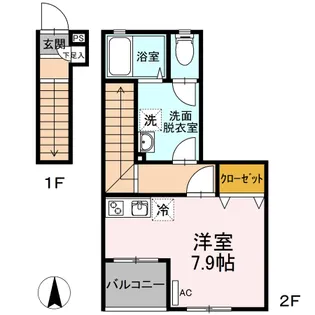 Garden Hills(ガーデンヒルズ)【2階】の間取り