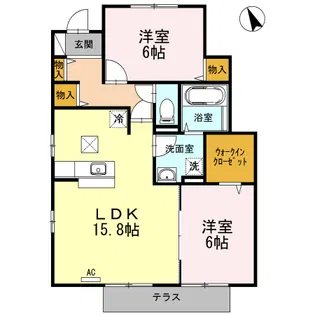 ひだまり館 A【1階】の間取り